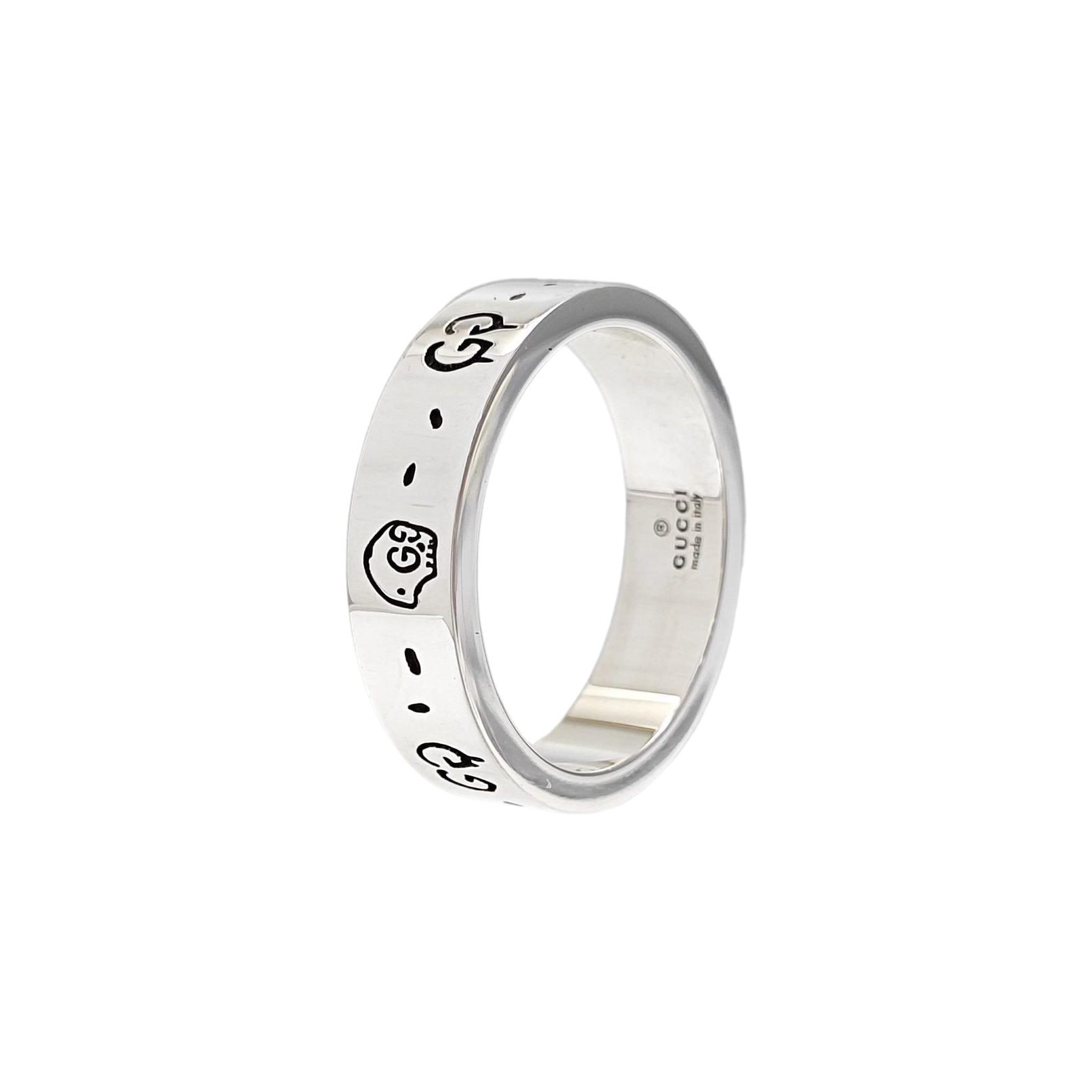 Ghost 925 Sterling Silver Ring EU 64
