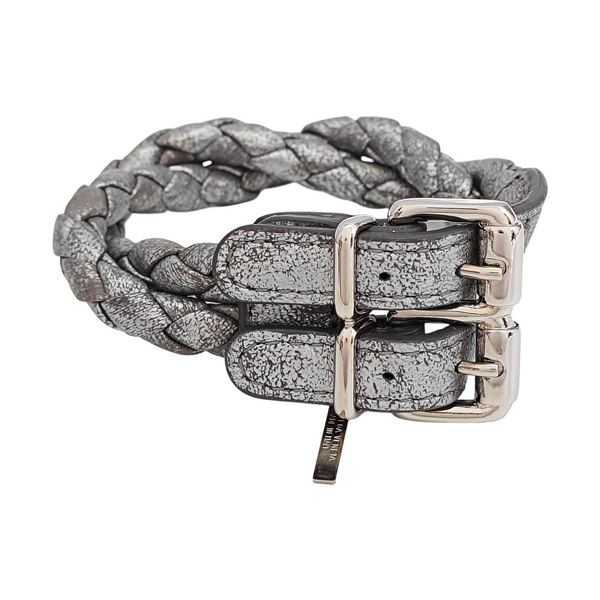 Leather Gray Bangle