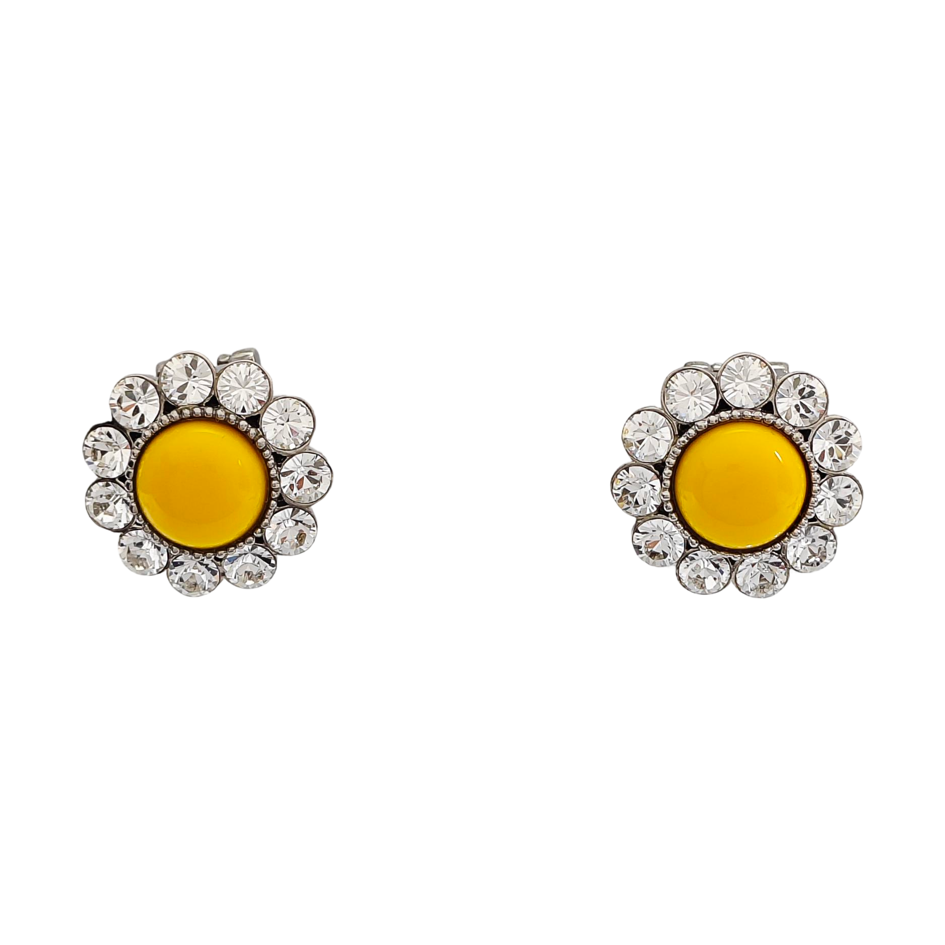 Metal Silver Clip On Earrings