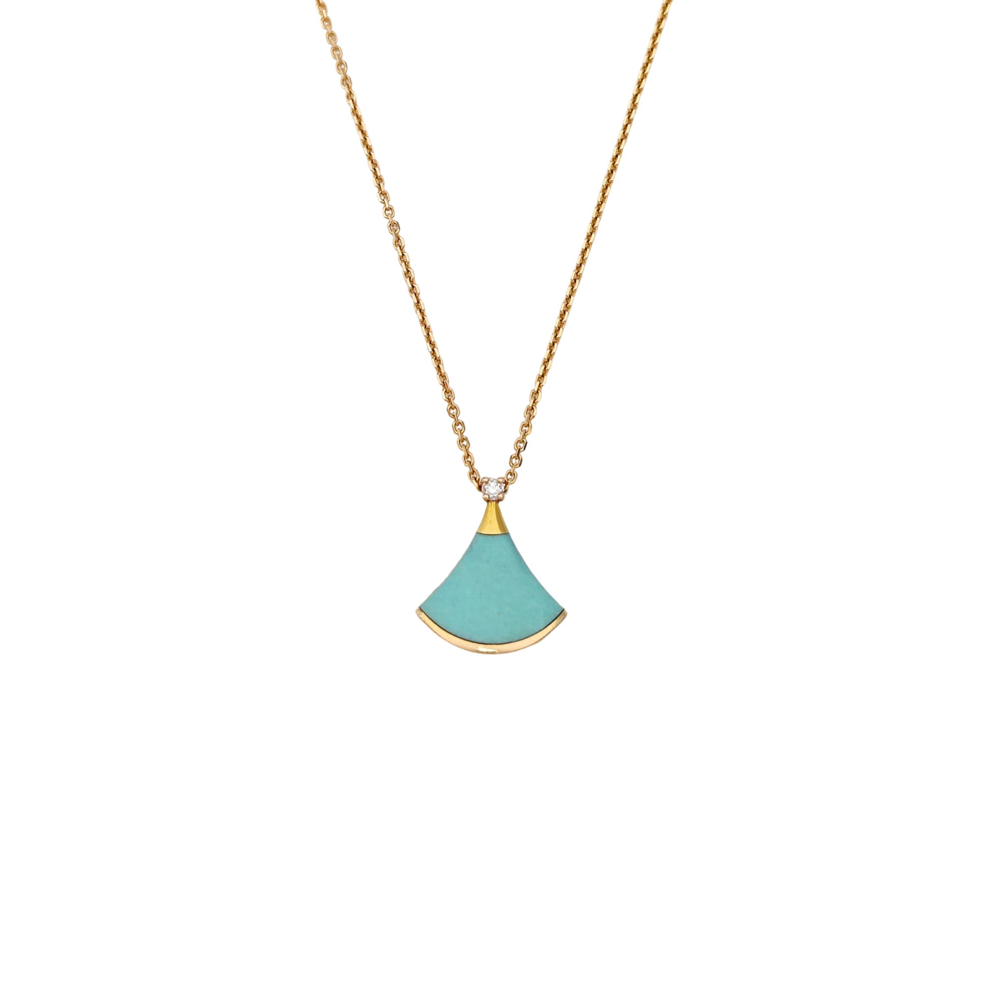 DIVAS' DREAM 18k Rose Gold Blue Necklace