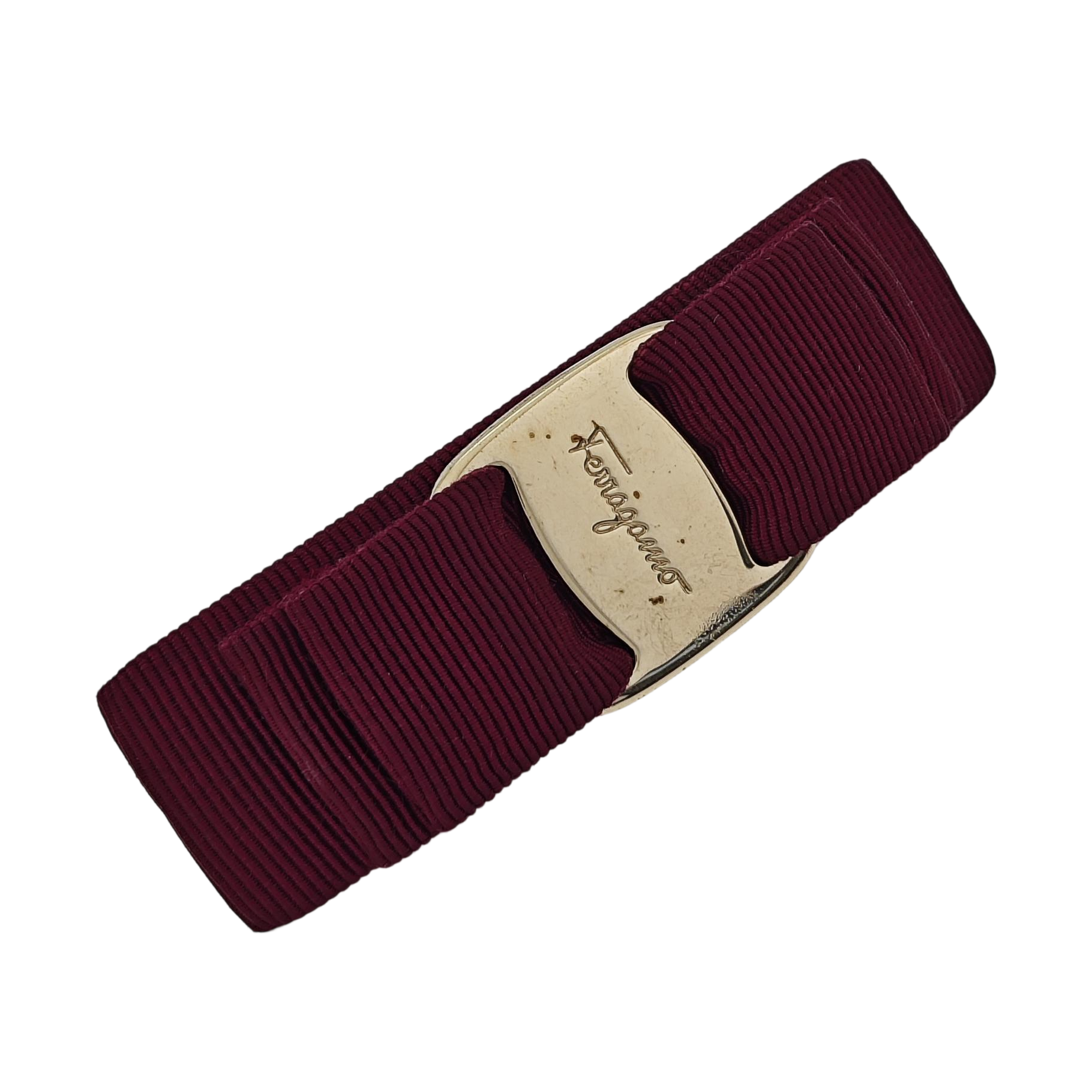 Fabric Hair Clip Red