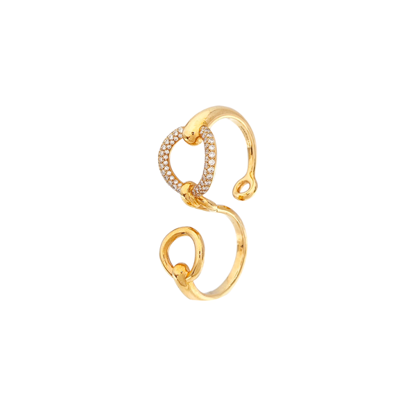 Filet D'or 18k Rose Gold Ring EU 54