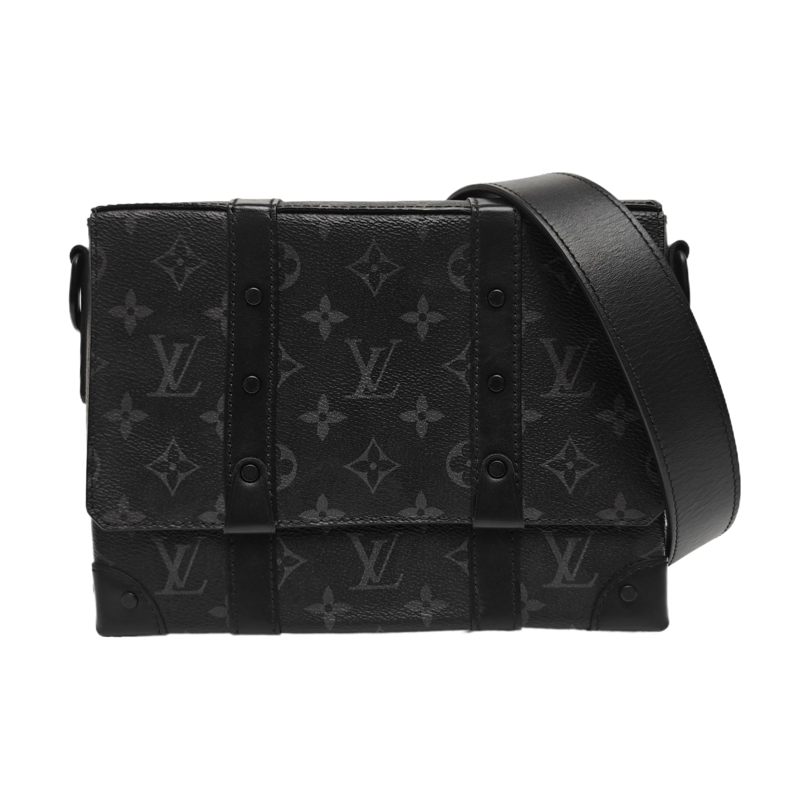 TRUNK PM Monogram Coated Canvas Black