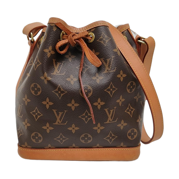 NOÉ BB Monogram Coated Canvas Brown