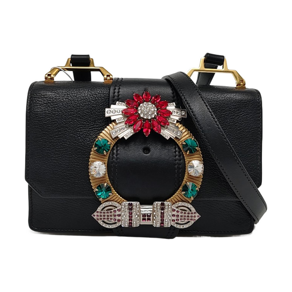 Miu Lady Calfskin Black