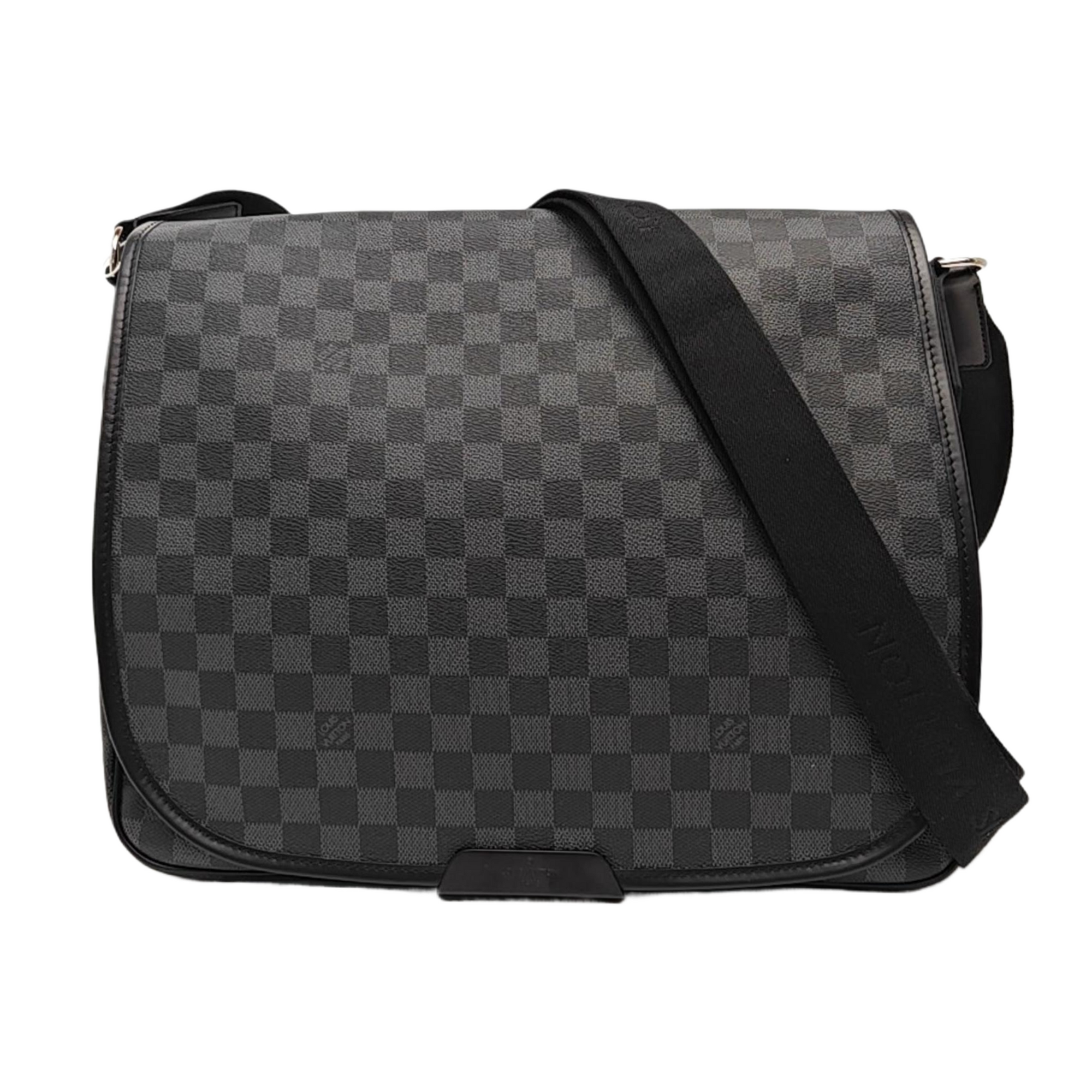 DANIEL GM Damier Graphite Coated Canvas Gray