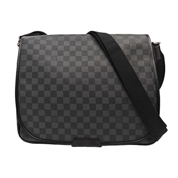DANIEL GM Damier Graphite Coated Canvas Gray