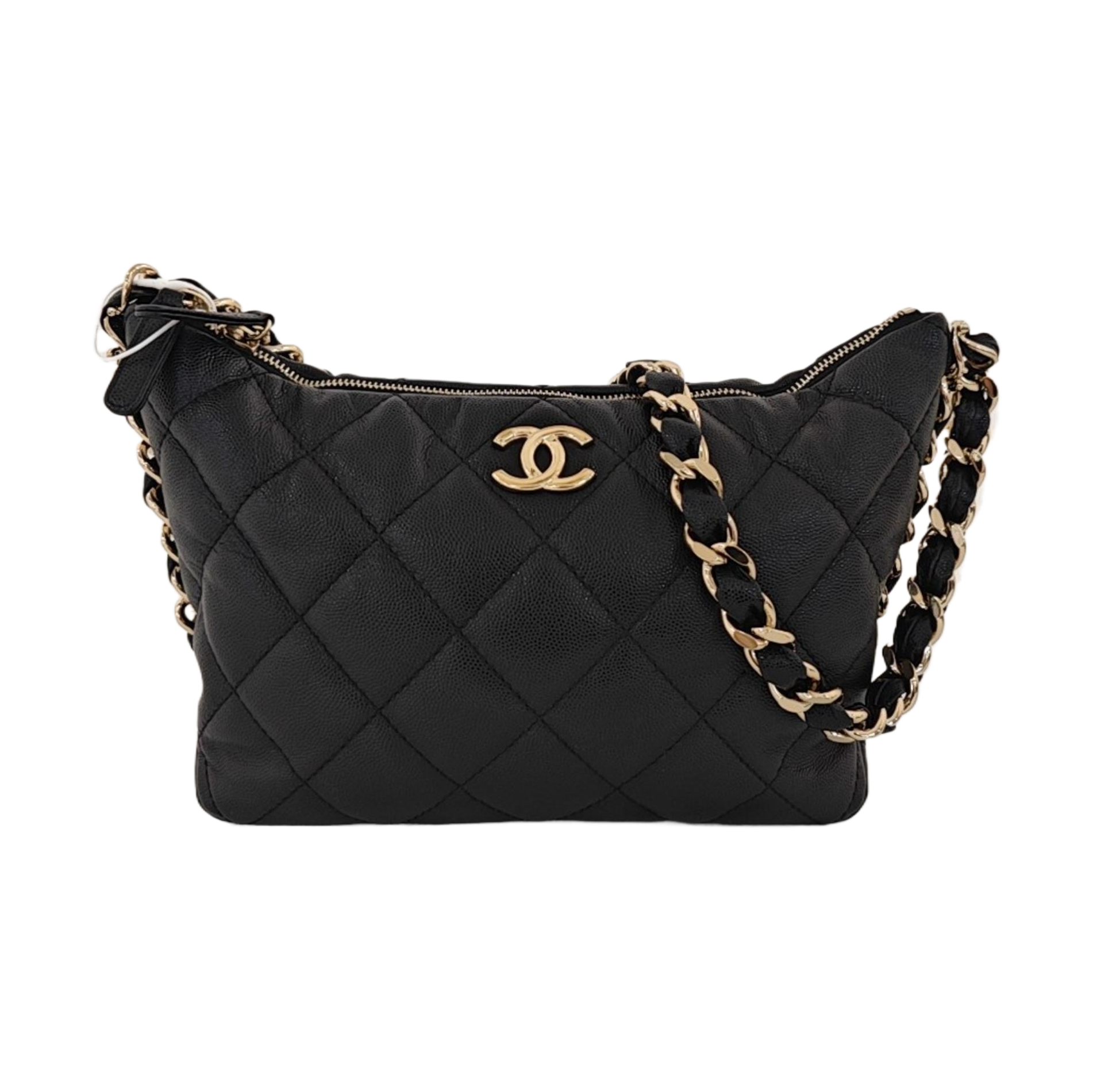 23K Quilted Calfskin Black