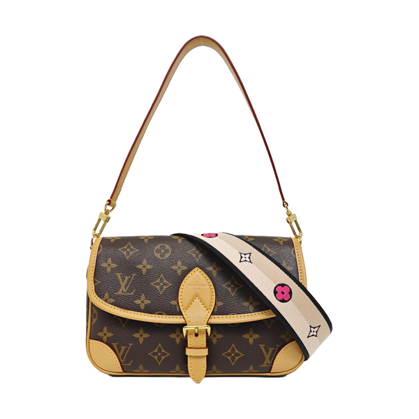 DIANE Monogram Coated Canvas Brown