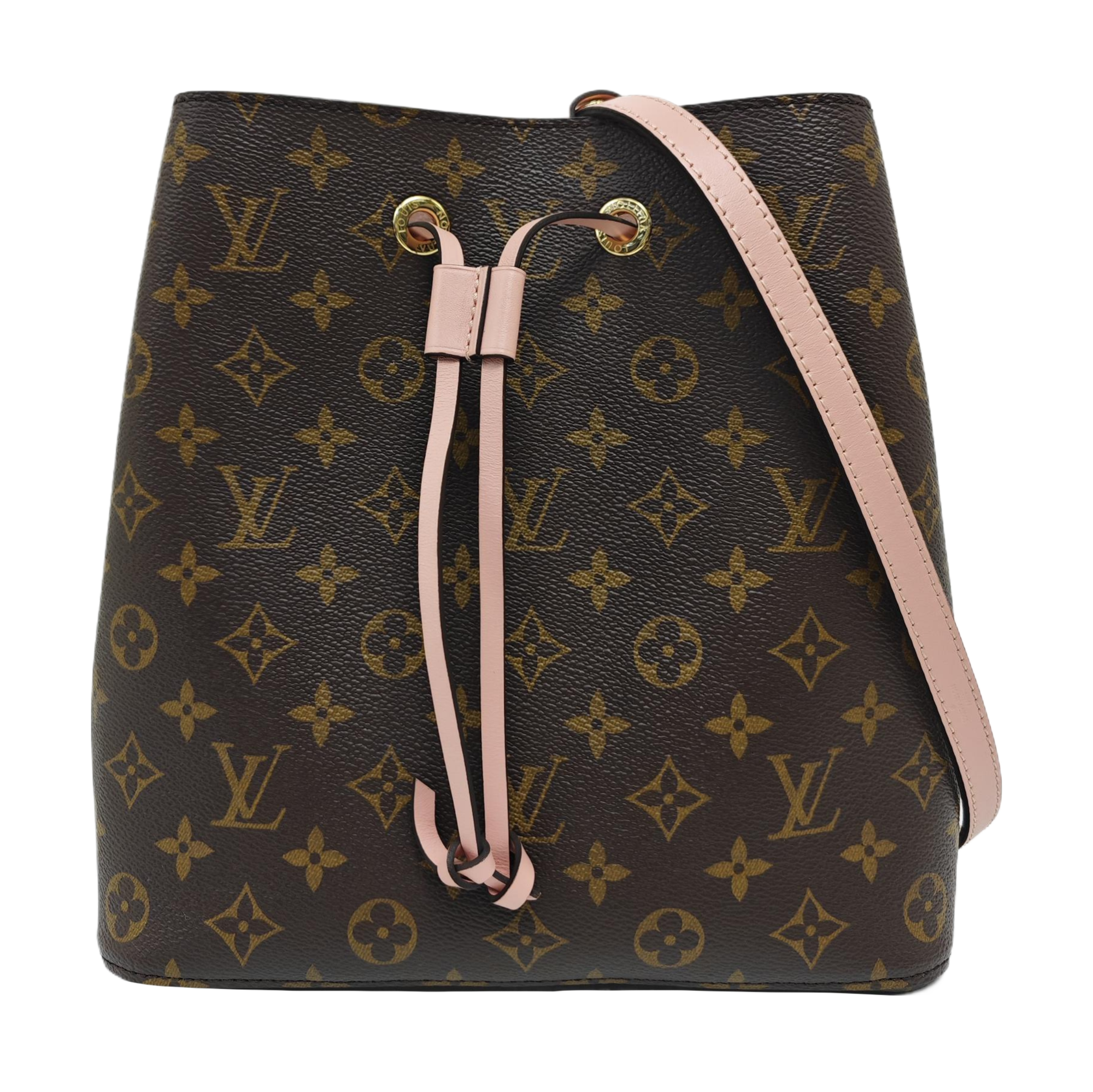 NÉONOÉ MM Monogram Coated Canvas Brown