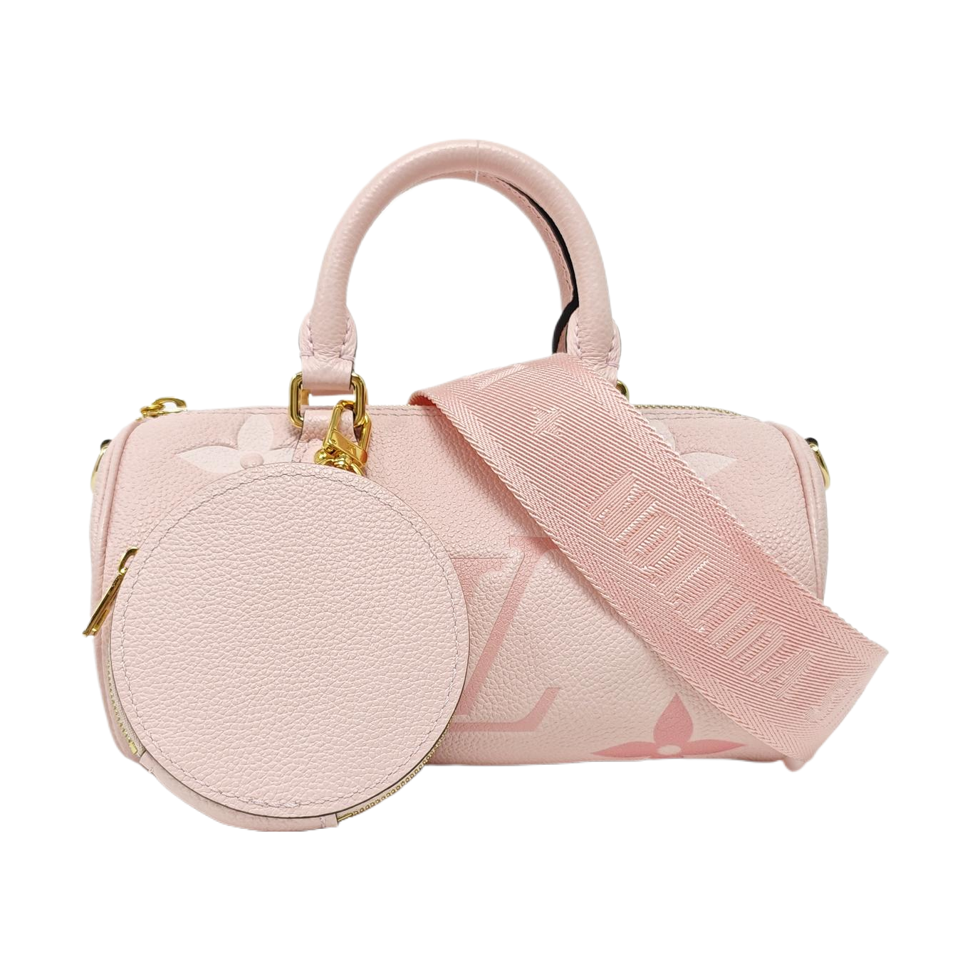 PAPILLON BB Monogram Calfskin Pink