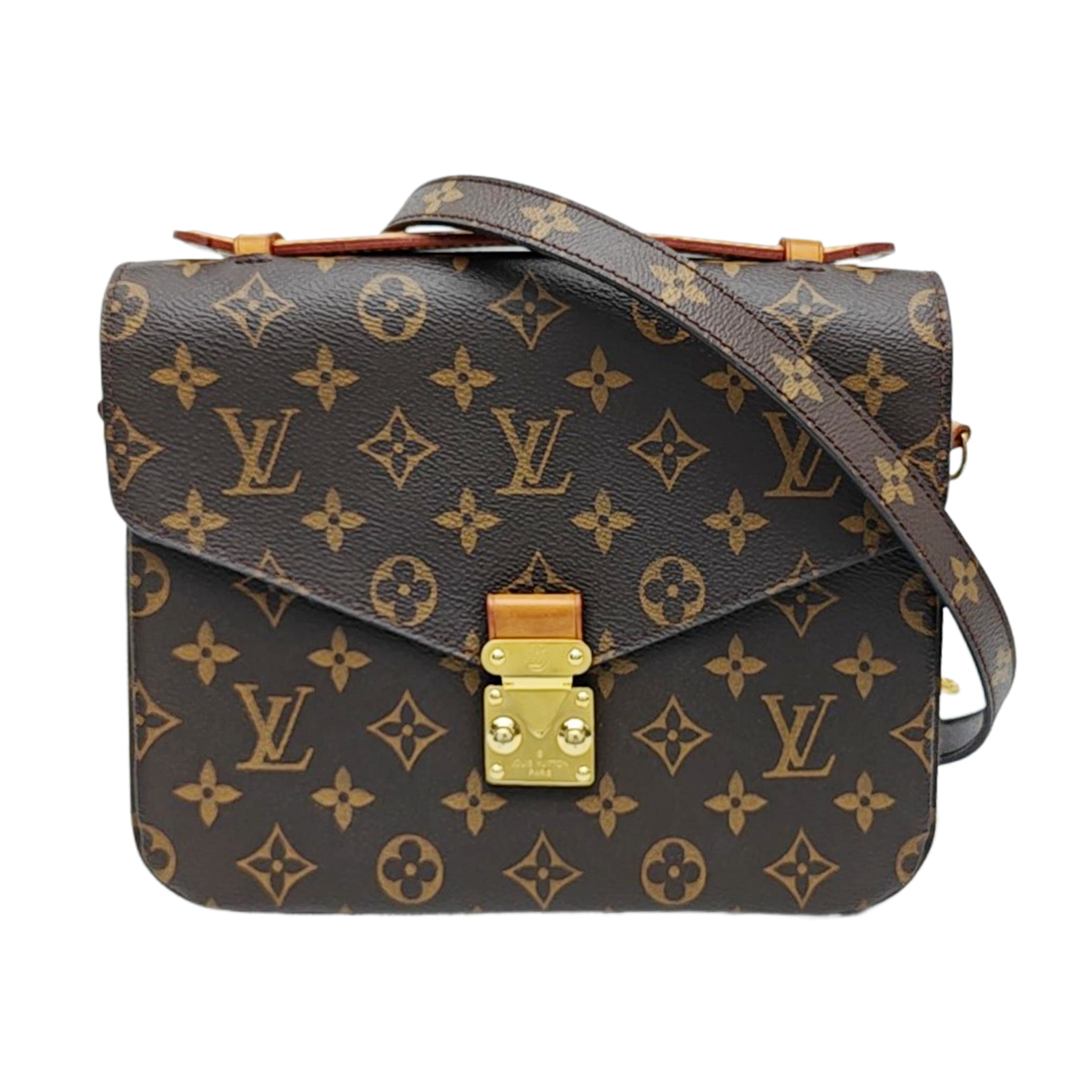 MÉTIS MM Monogram Coated Canvas Brown