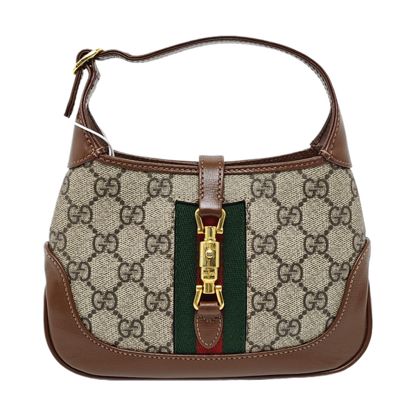 Jackie 1961 Mini Monogram Coated Canvas Beige