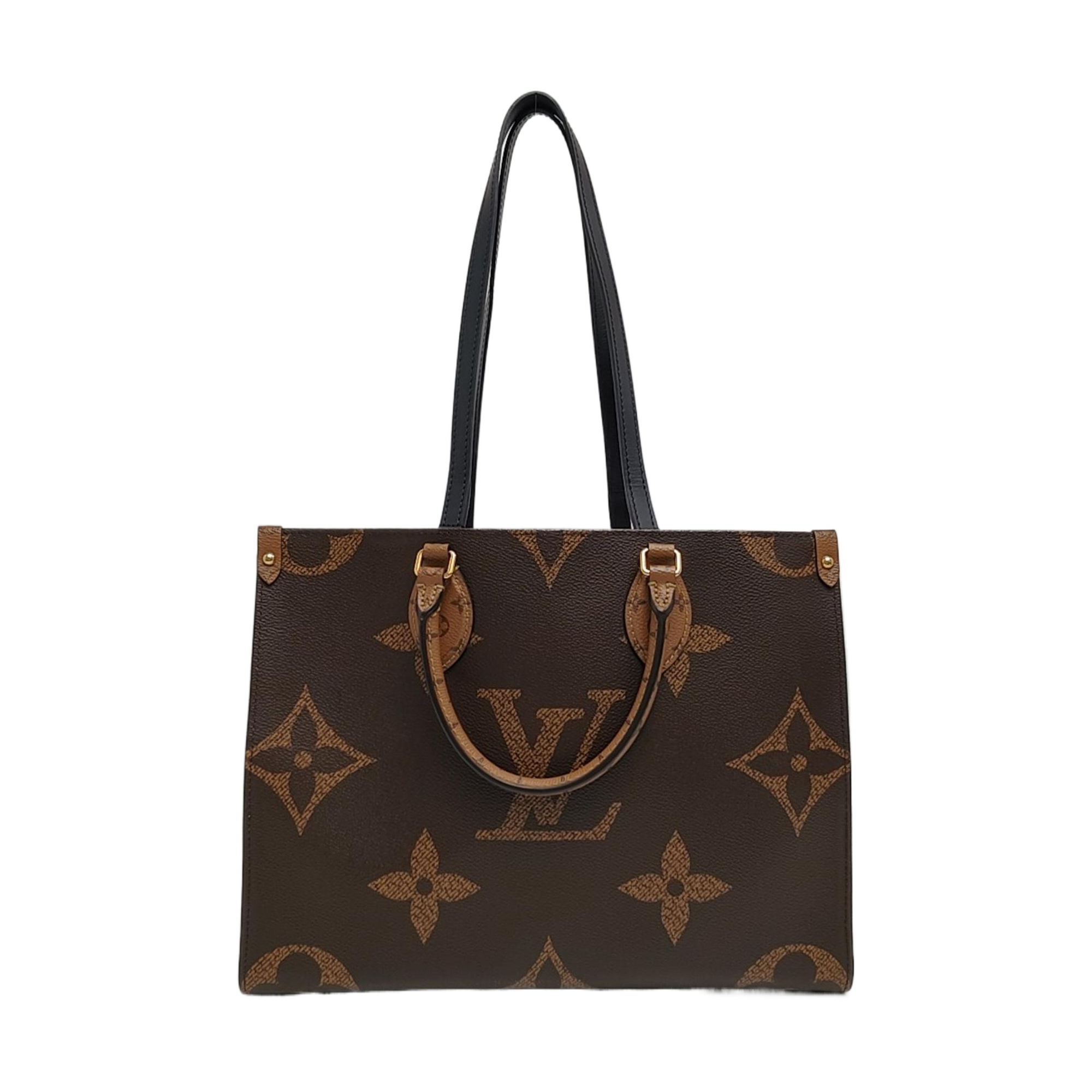ONTHEGO MM Monogram Coated Canvas Brown