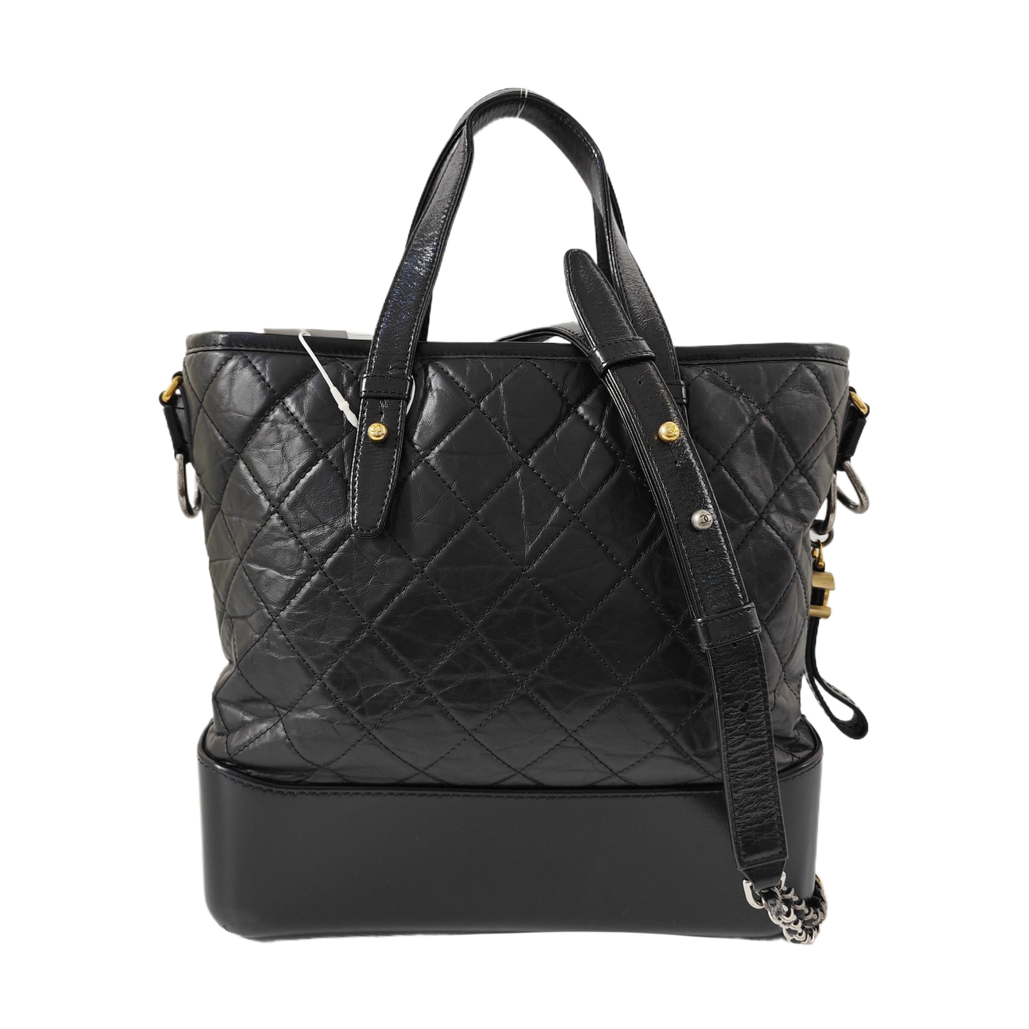 Quilted Calfskin Shoulder Bag Black