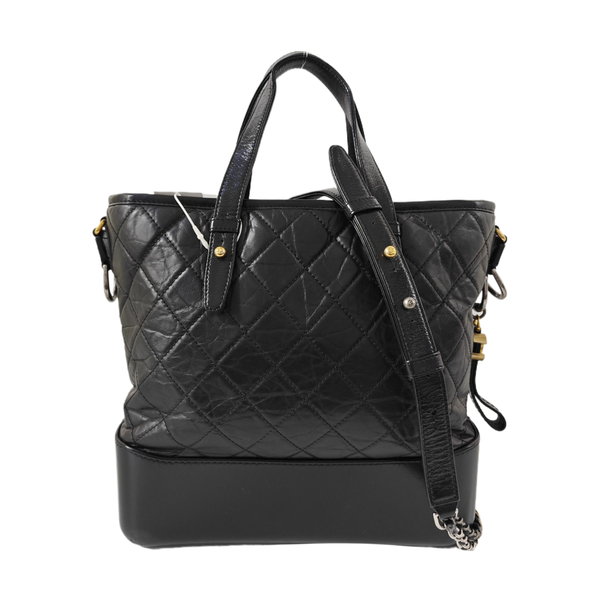 Quilted Calfskin Shoulder Bag Black