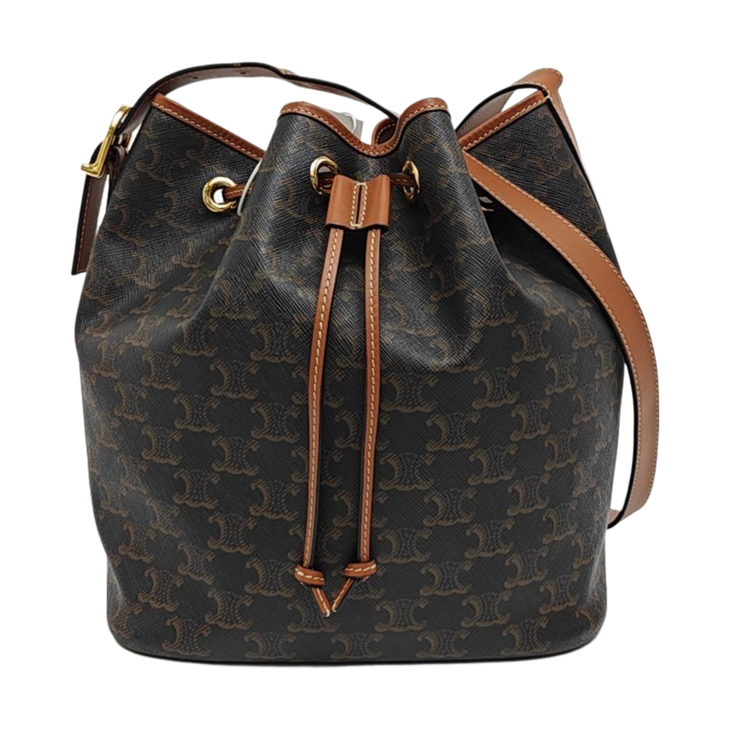 TRIOMPHE CANVAS Medium Coated Canvas Brown