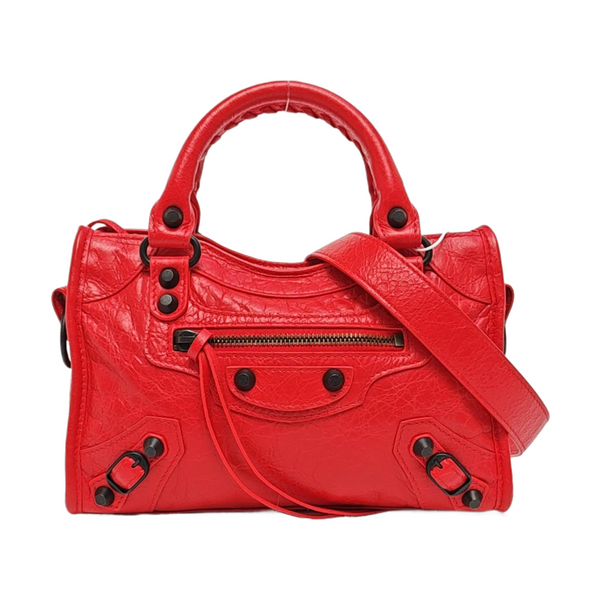 Classic City Mini Lambskin Red