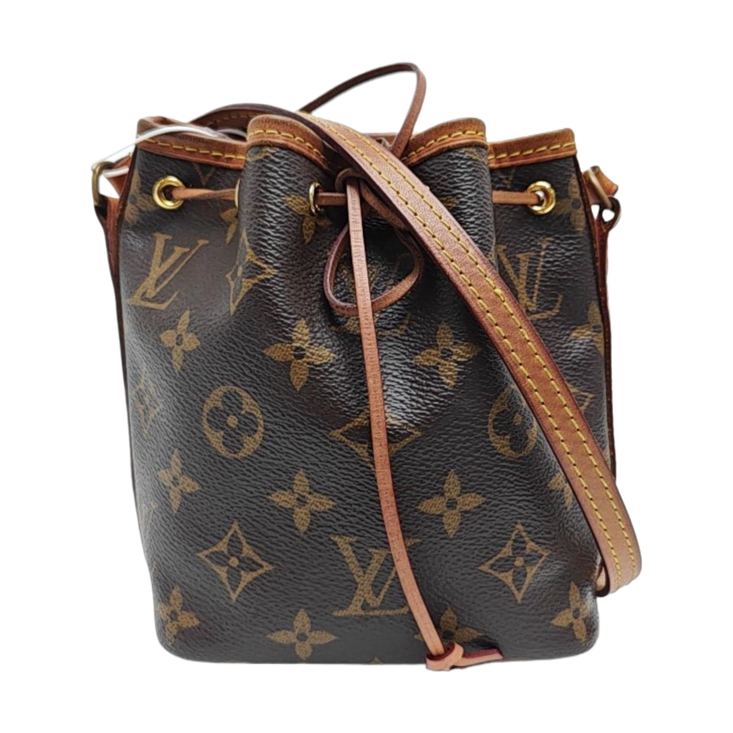 NÉONOÉ Nano Monogram Coated Canvas Brown