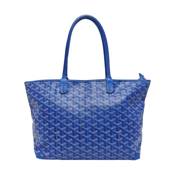 Authenticated pre-owned  Saint Louis PM Coated Canvas Blue - Tote Bag at Looply