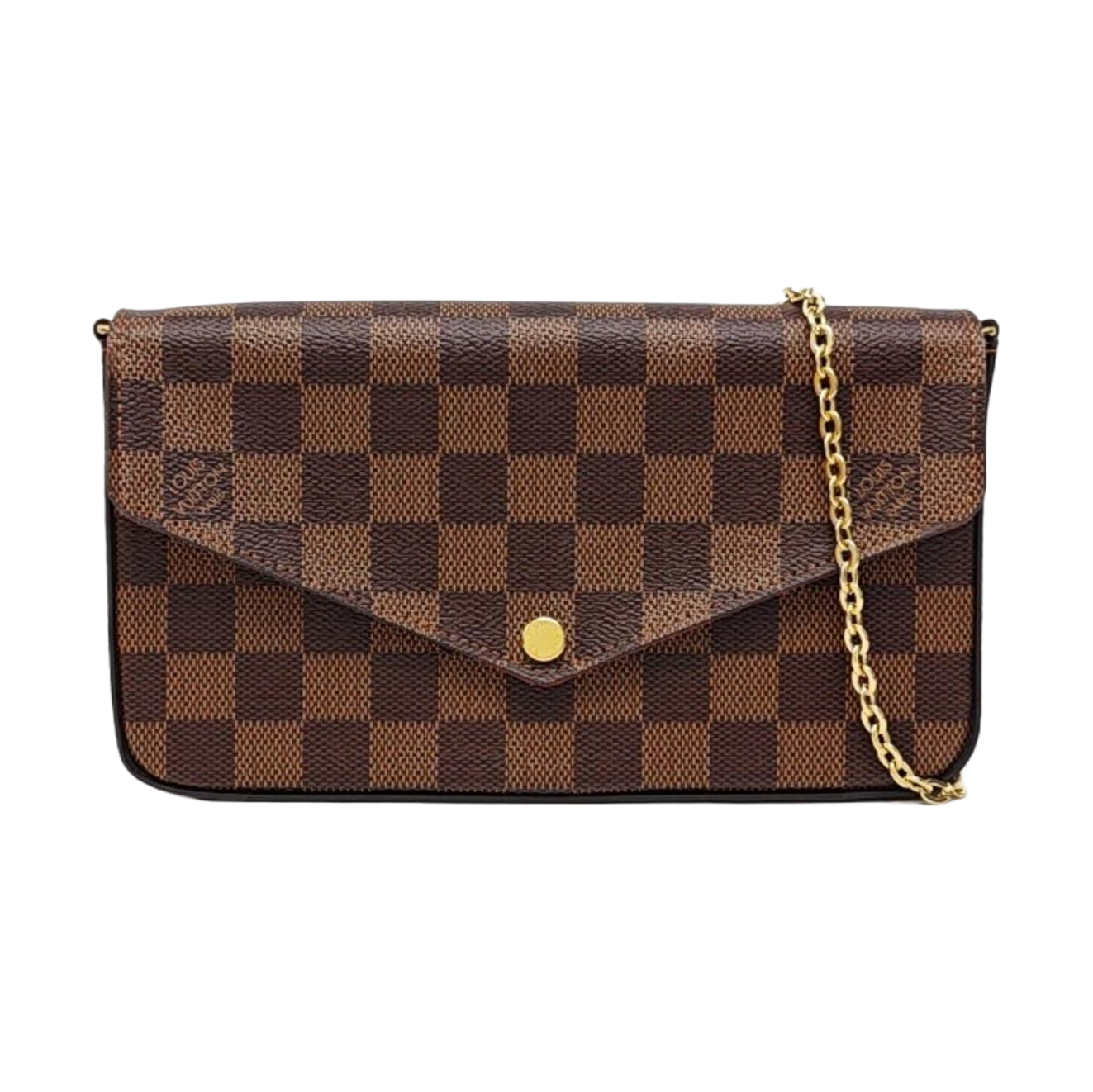 FÉLICIE Damier Ebene Coated Canvas Brown