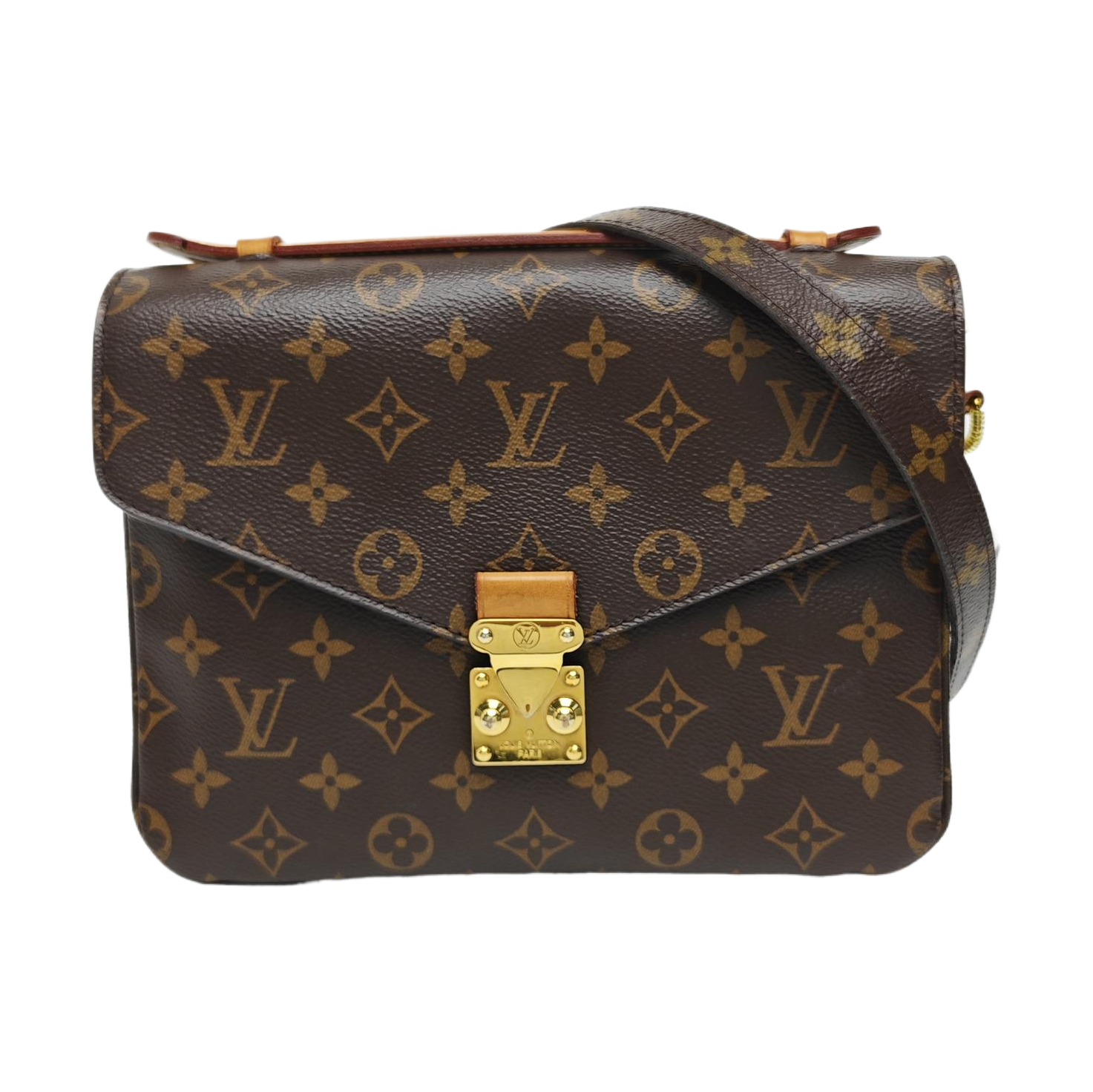 MÉTIS MM Monogram Coated Canvas Brown