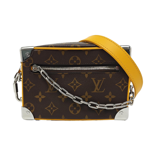 SOFT TRUNK Mini Monogram Coated Canvas Brown