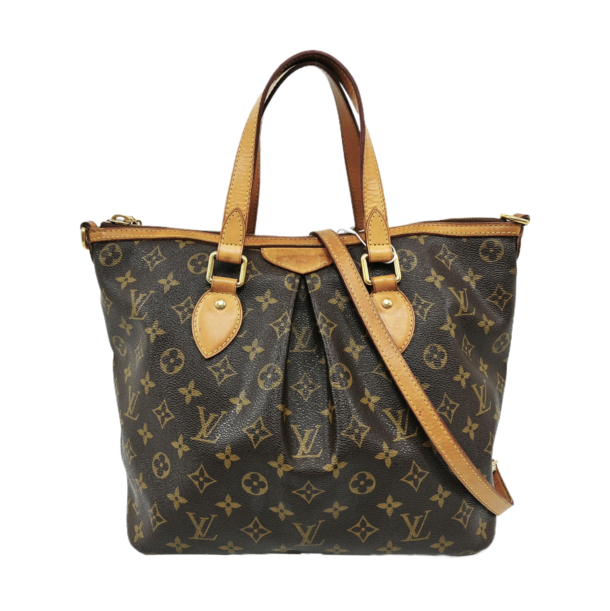 PALERMO PM Monogram Coated Canvas Brown