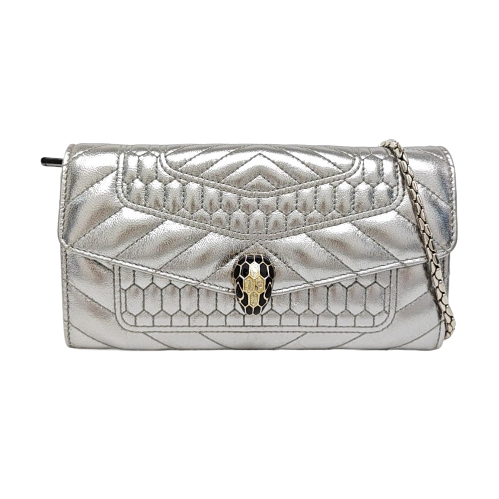 SERPENTI FOREVER Quilted Calfskin Silver