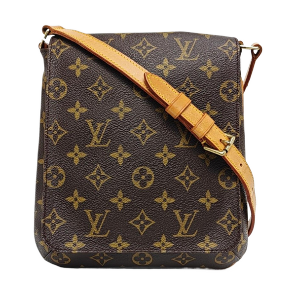 MUSETTE TANGO PM Monogram Coated Canvas Brown