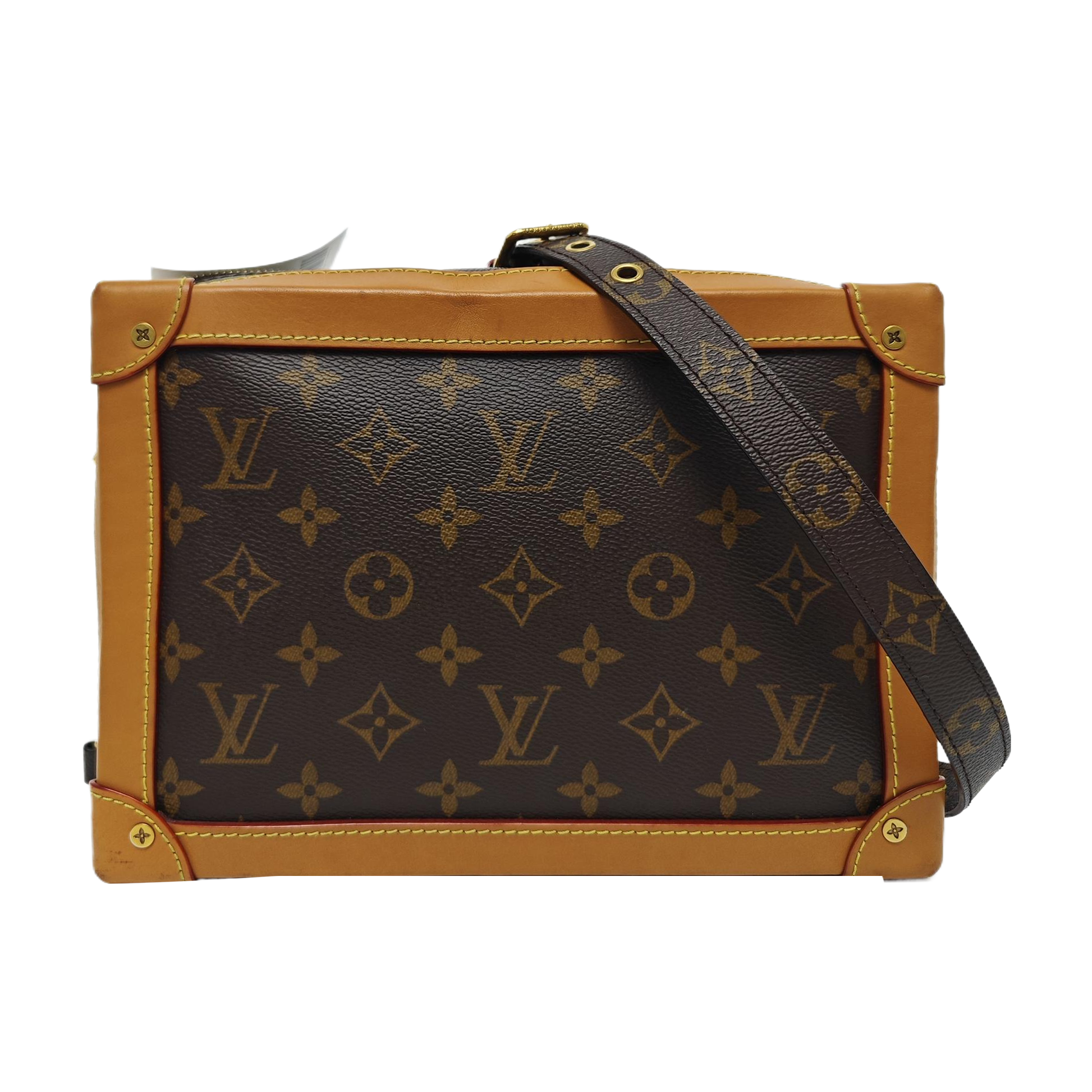 SOFT TRUNK Monogram Coated Canvas Brown