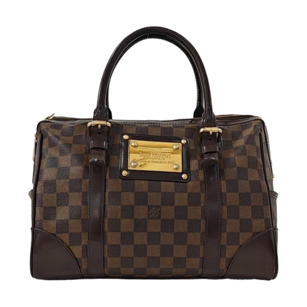 BERKELEY Damier Ebene Coated Canvas Brown