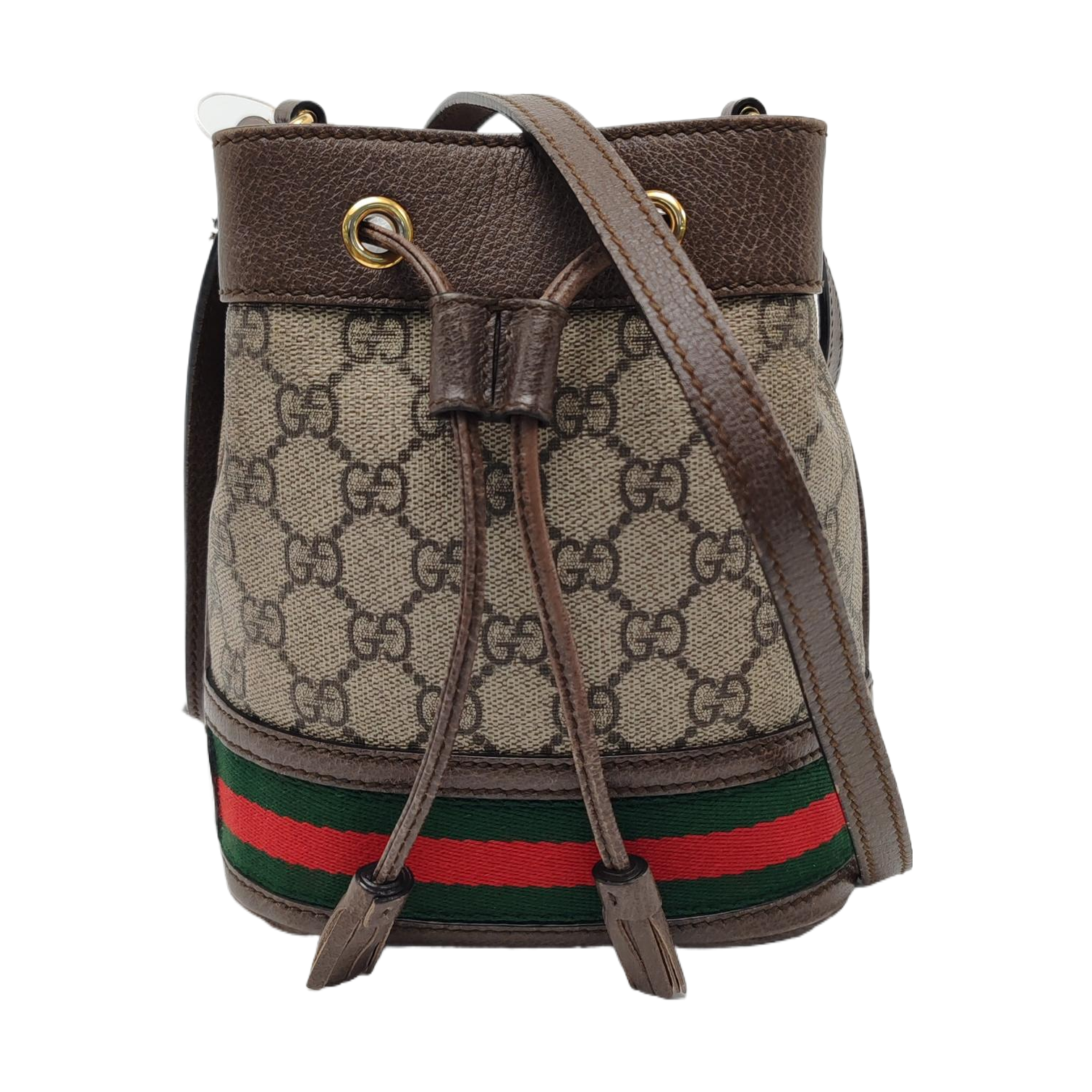 Ophidia Mini Monogram Coated Canvas Beige
