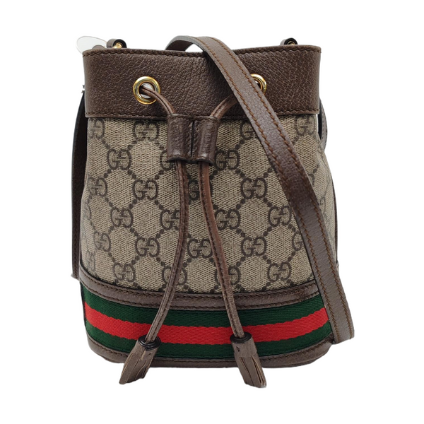 Ophidia Mini Monogram Coated Canvas Beige