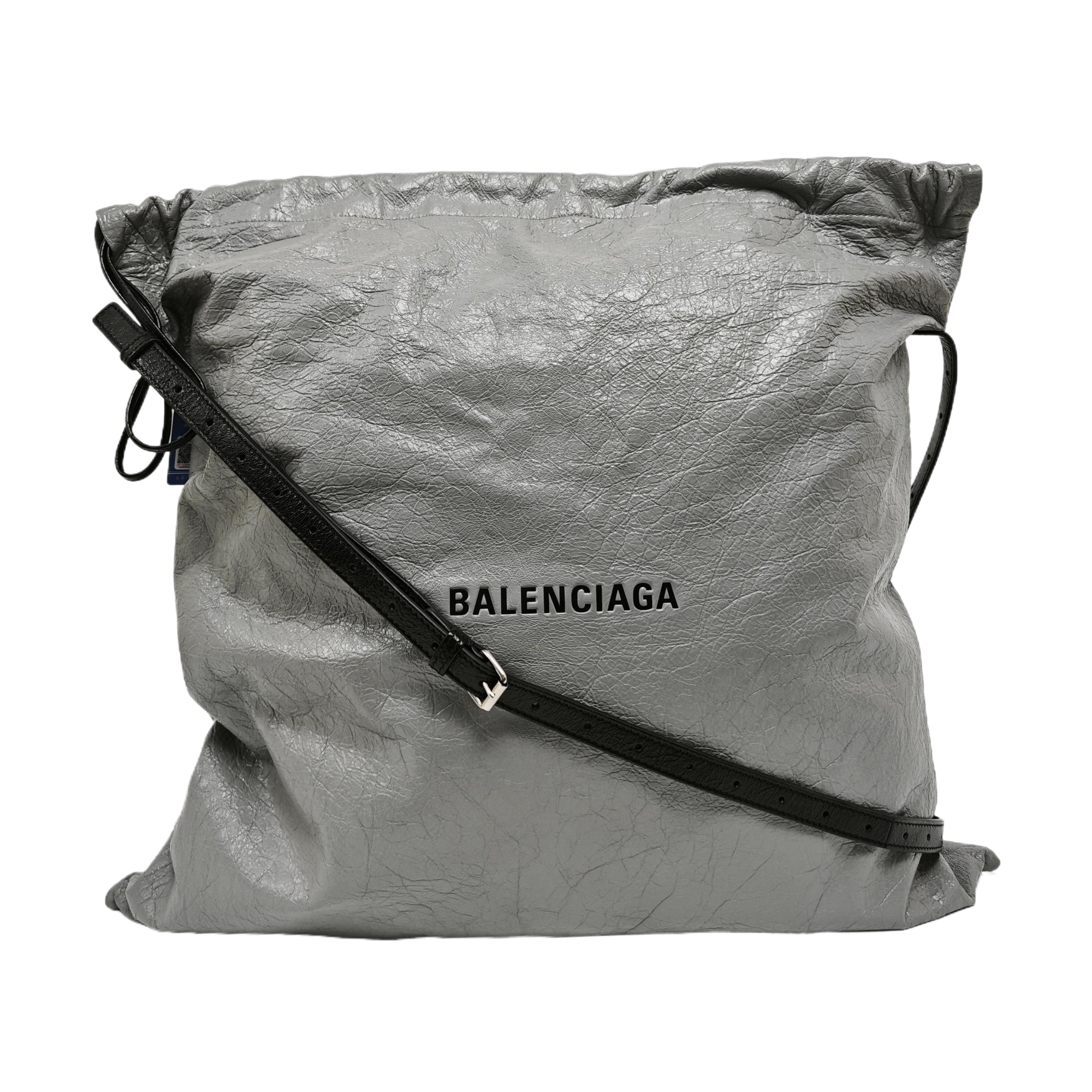 Lambskin Shoulder Bag Gray