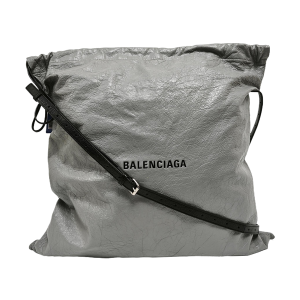 Lambskin Shoulder Bag Gray