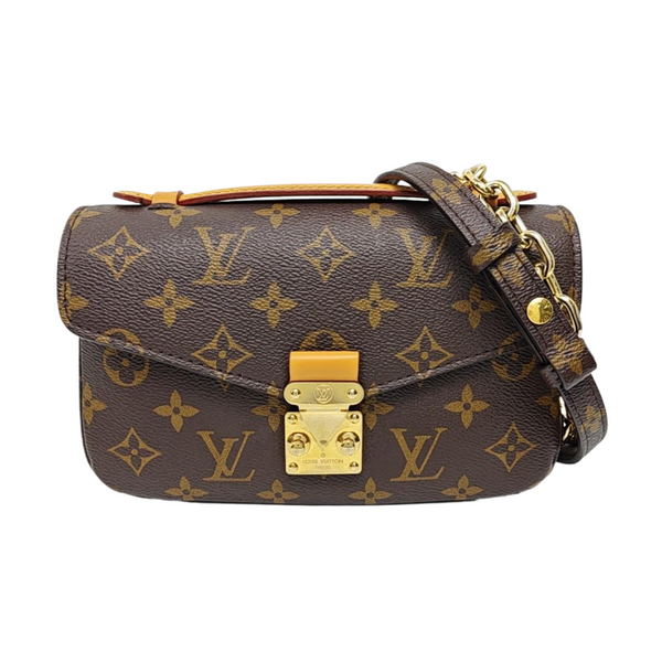 MÉTIS EAST WEST Monogram Coated Canvas Brown