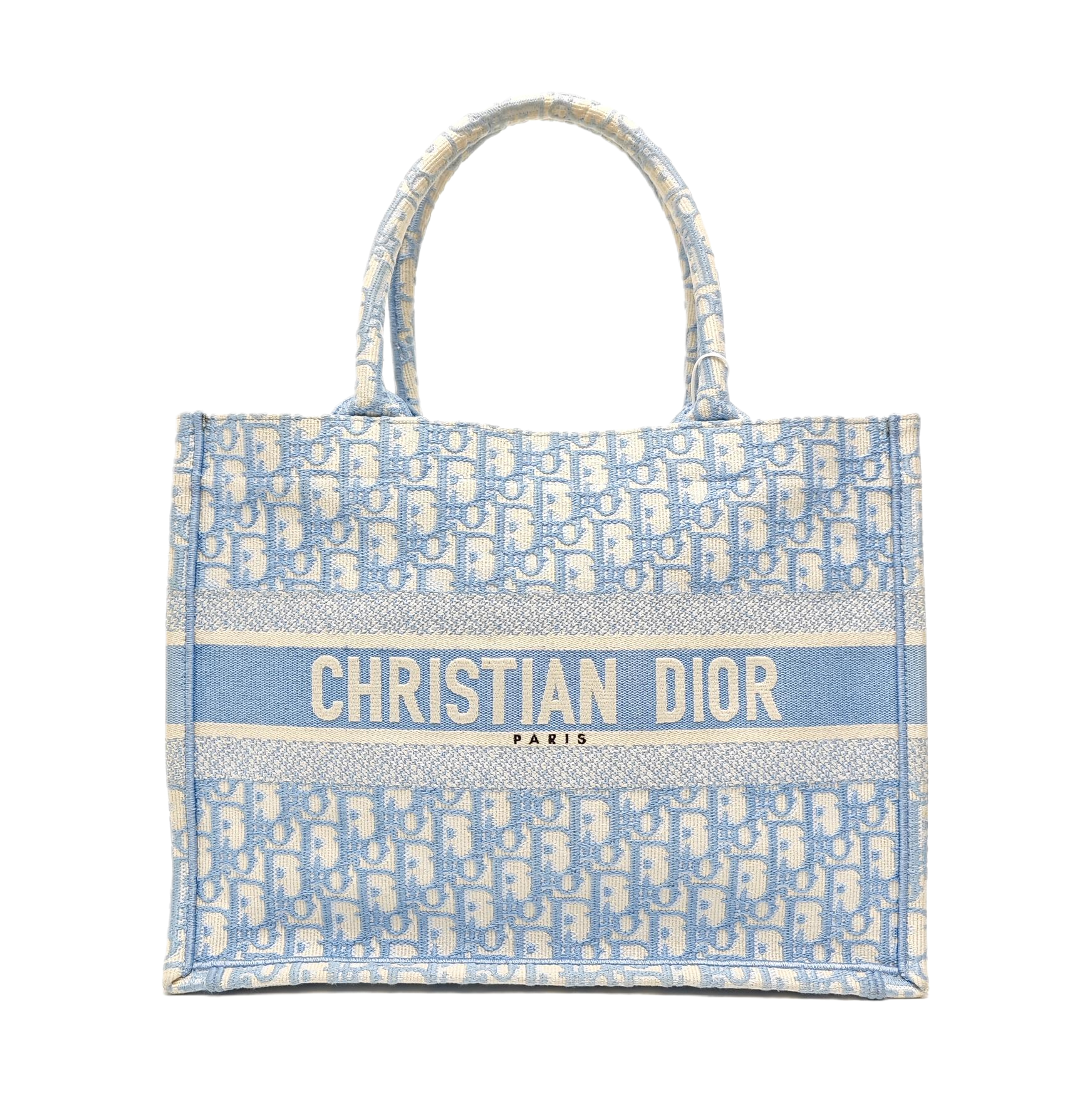 Book Tote Medium Oblique Canvas Blue