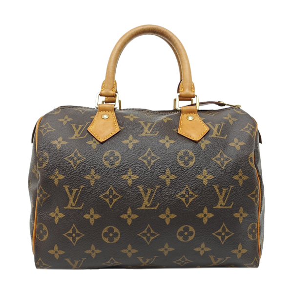 SPEEDY 25 Monogram Coated Canvas Brown