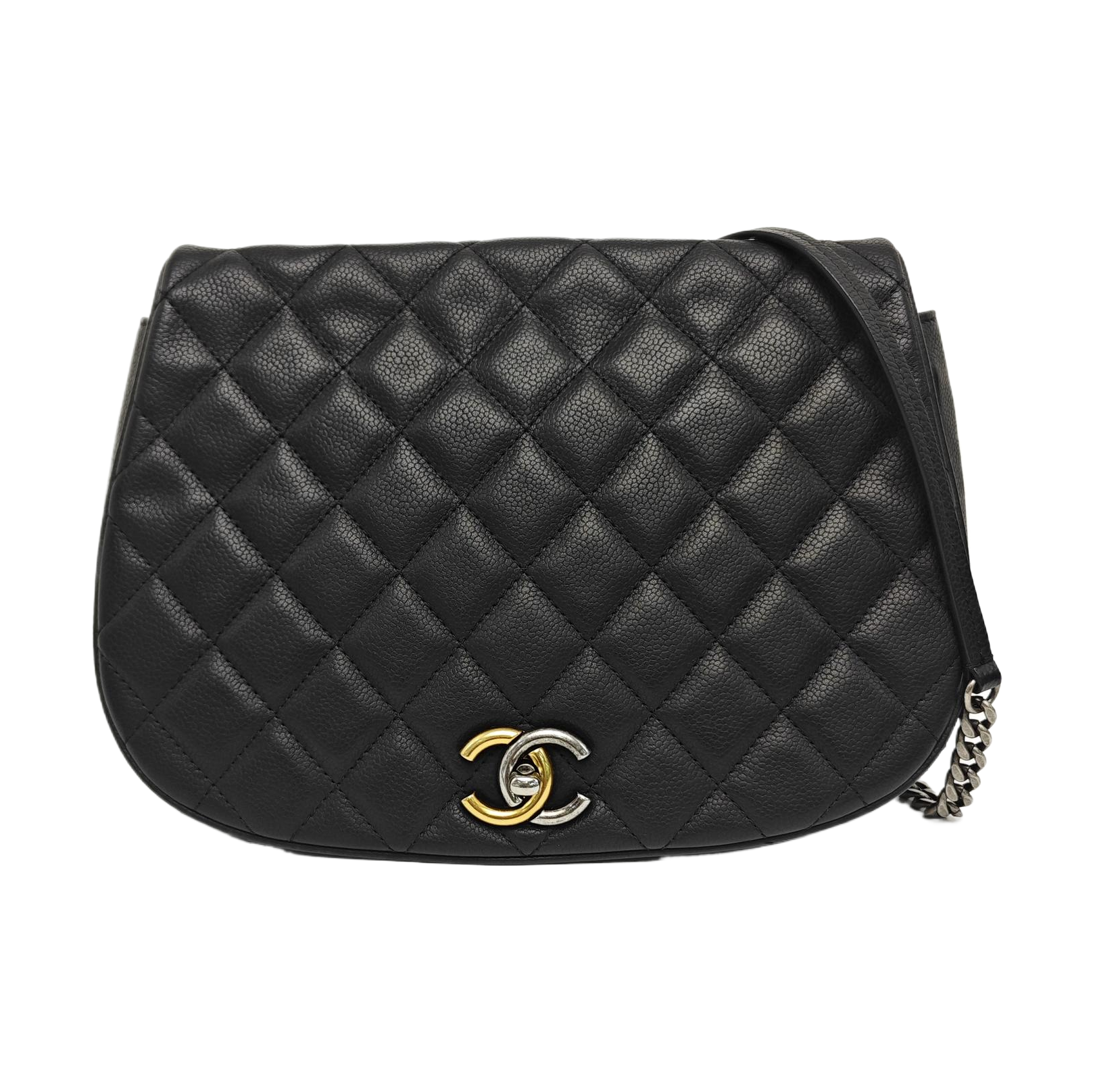 Caviar Quilted Grained Calfskin Black