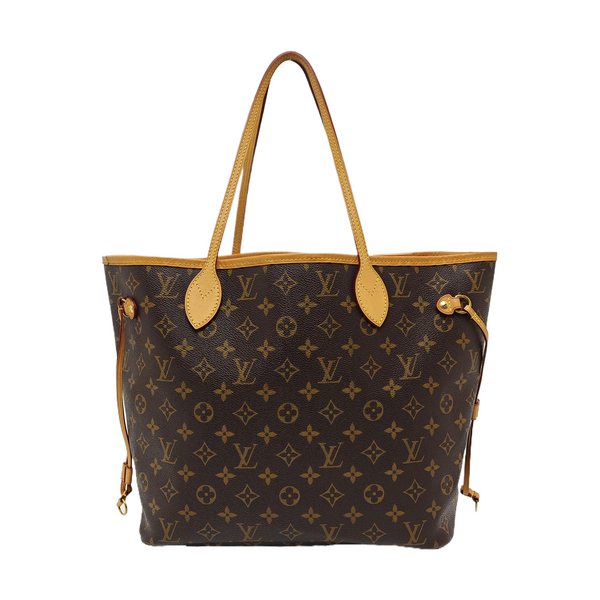 NEVERFULL MM Monogram Coated Canvas Brown