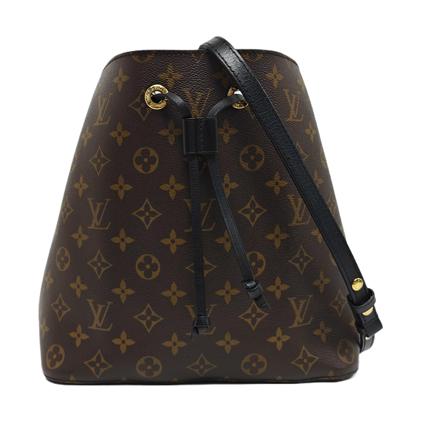 NÉONOÉ MM Monogram Coated Canvas Brown