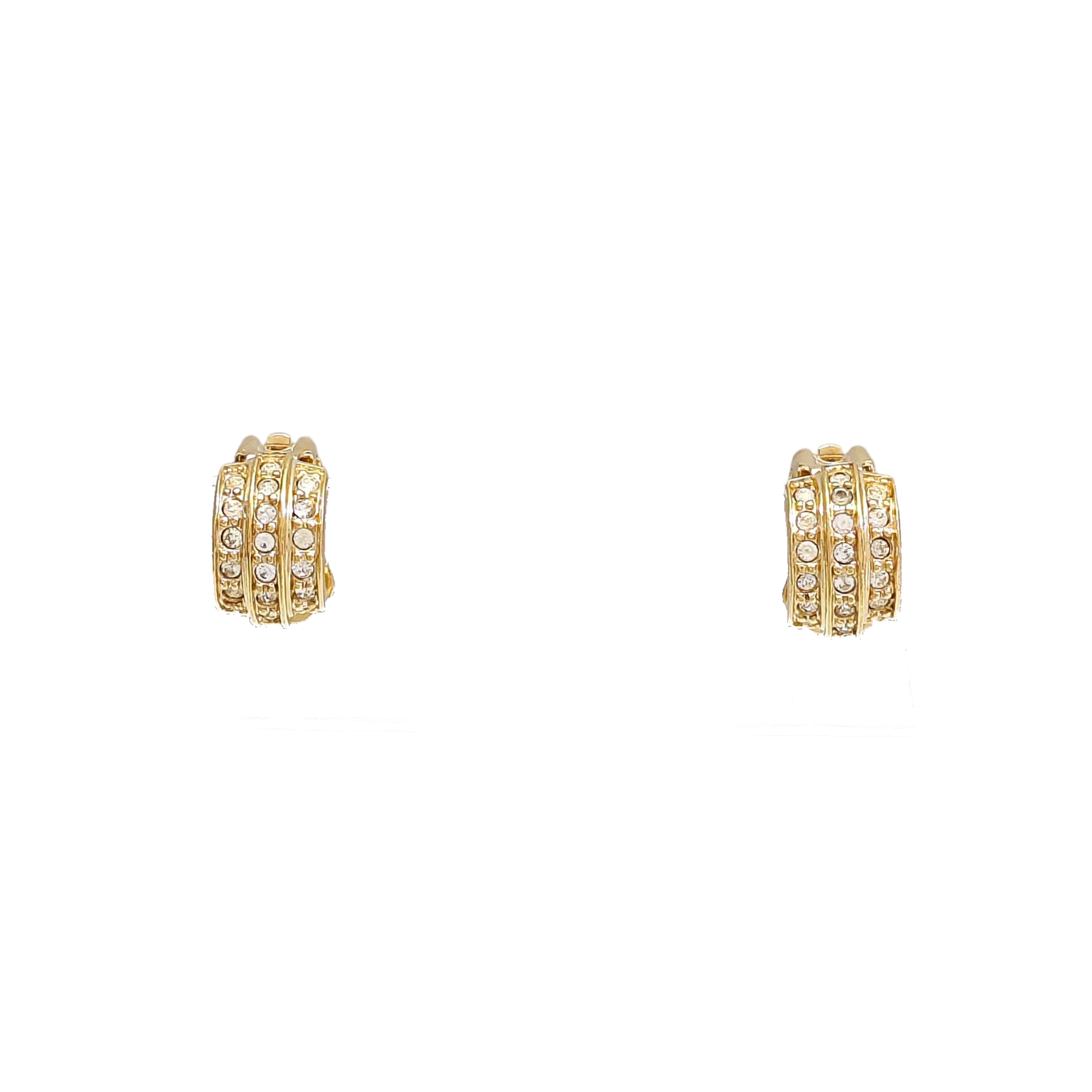 Metal Gold Clip On Earrings