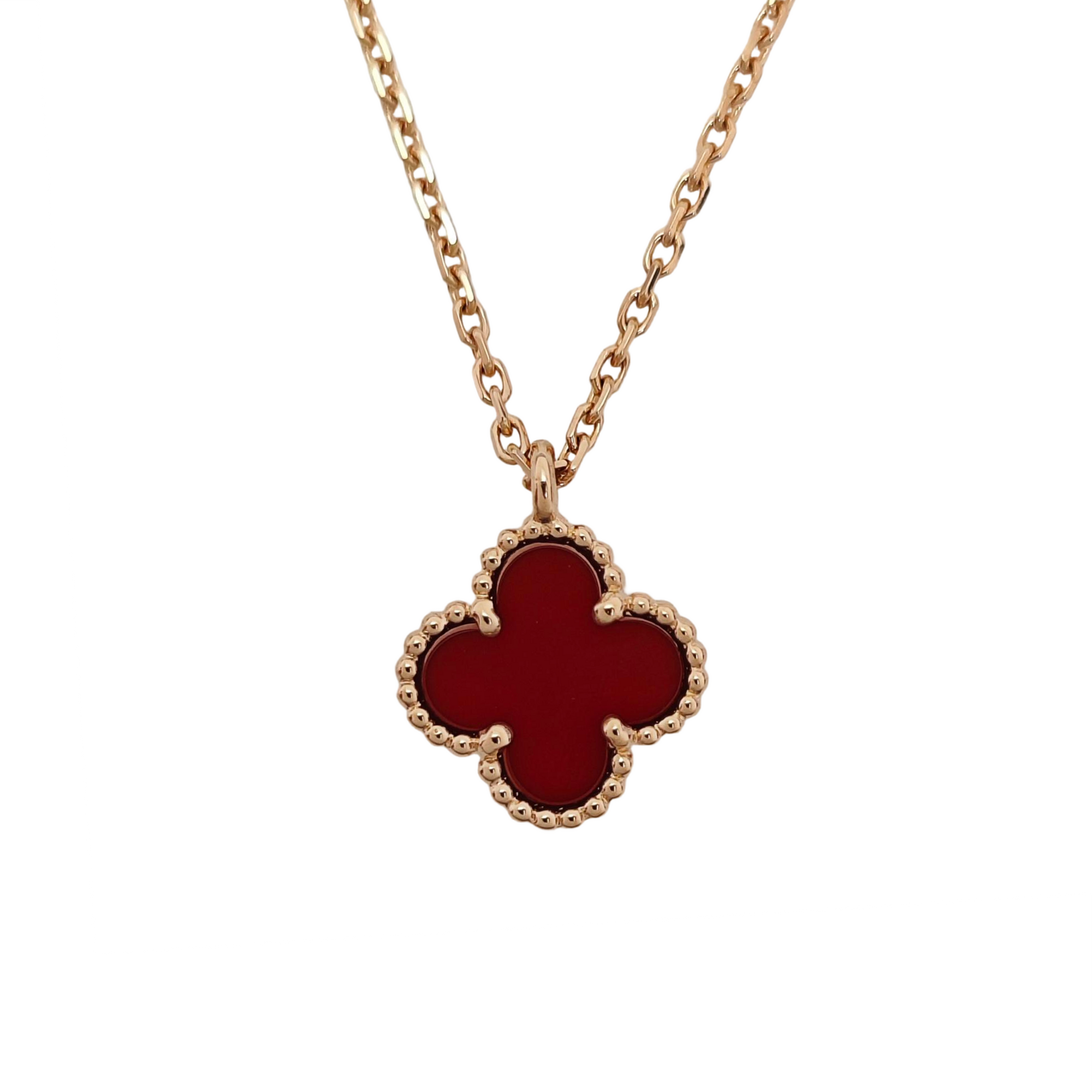 Sweet Alhambra 18k Rose Gold Necklace