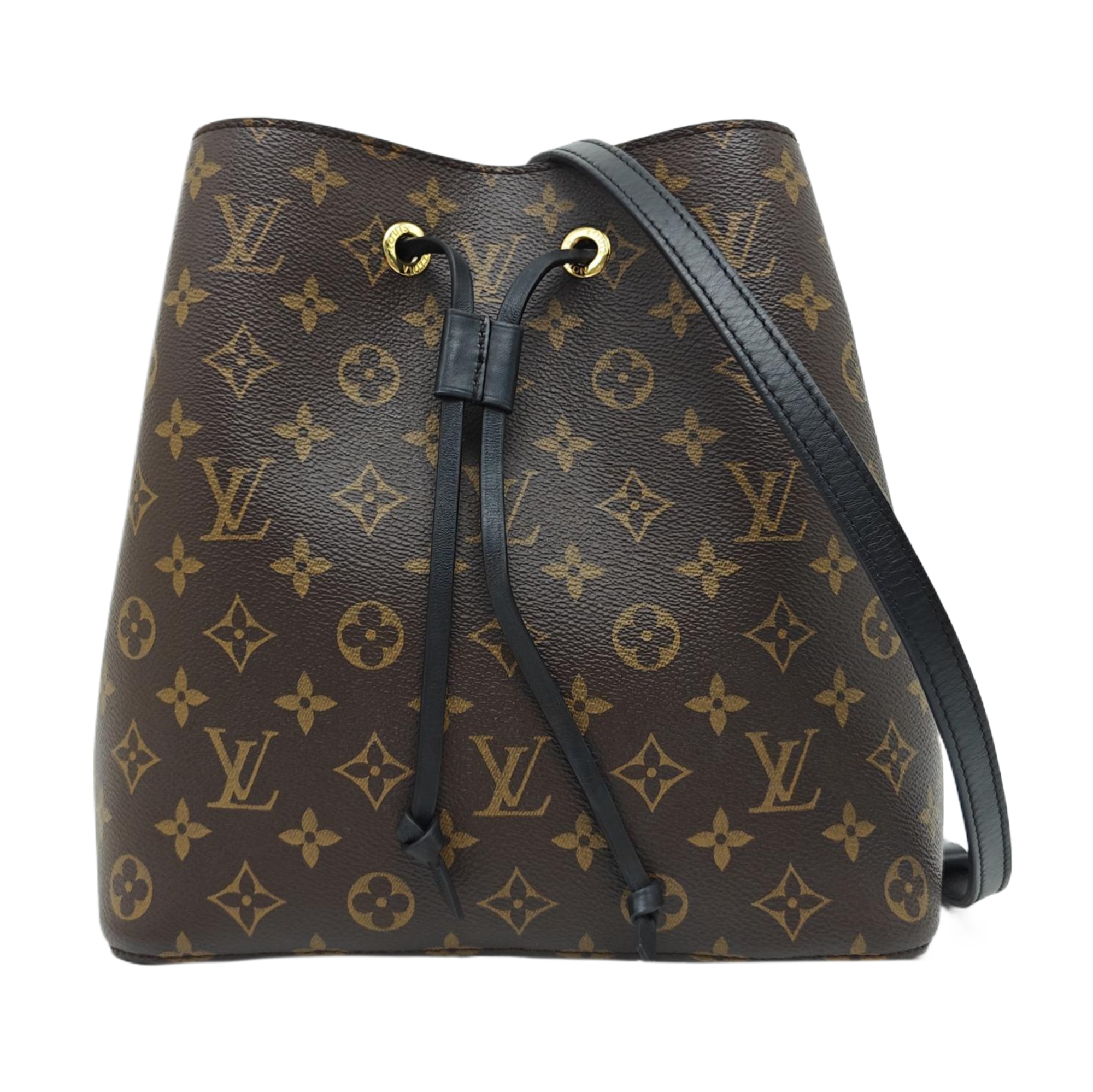 NÉONOÉ MM Monogram Coated Canvas Brown