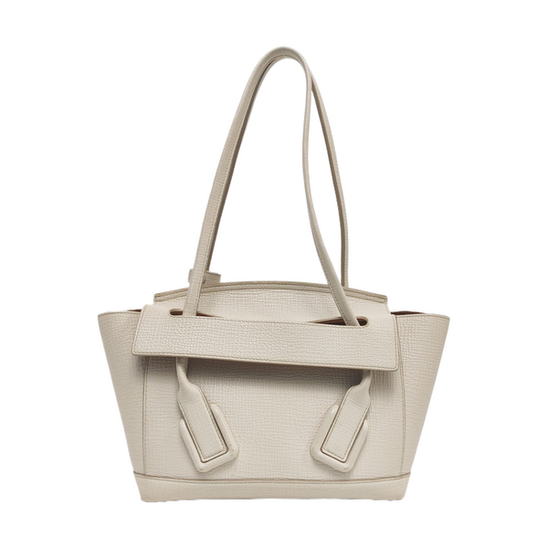 Authenticated pre-owned  Arco Mini Calfskin White - Top Handle Bag at Looply