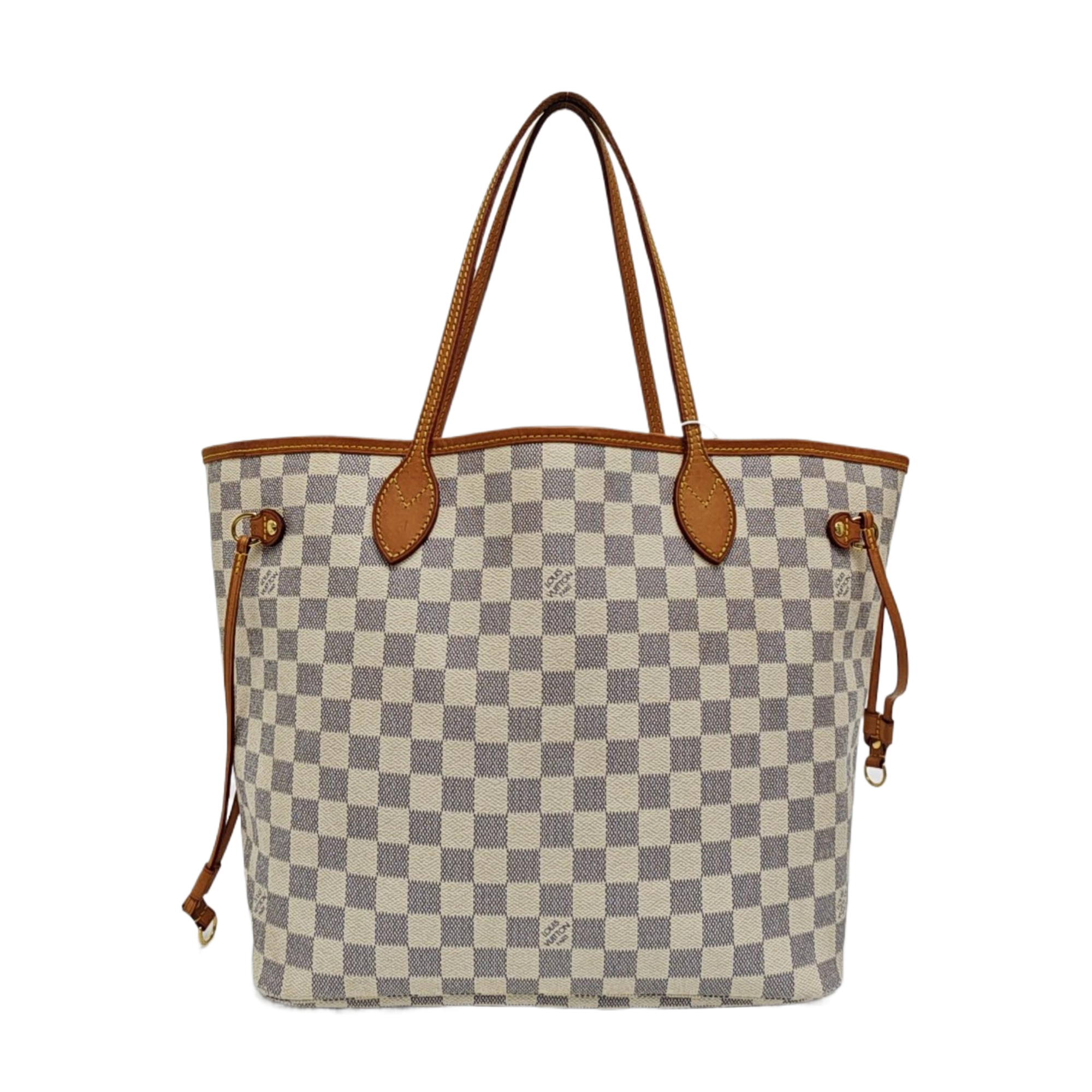 NEVERFULL MM Damier Azur Coated Canvas Beige