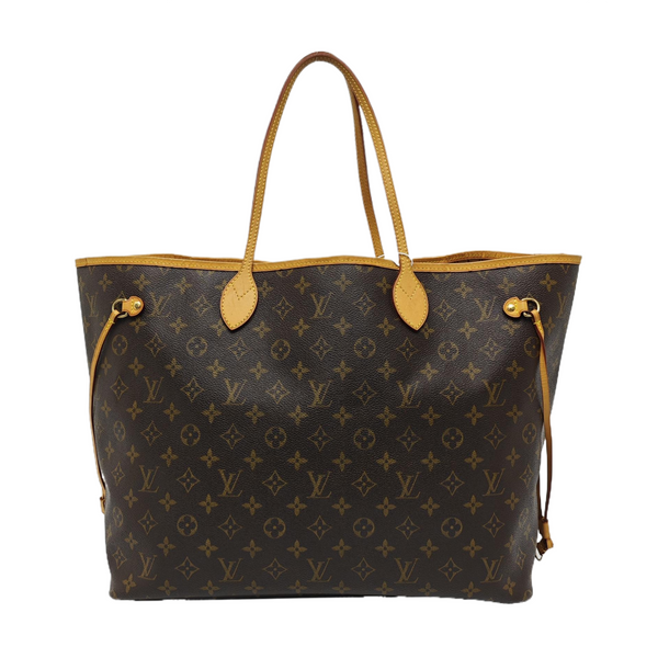 NEVERFULL GM Lona revestida Monogram Marrón