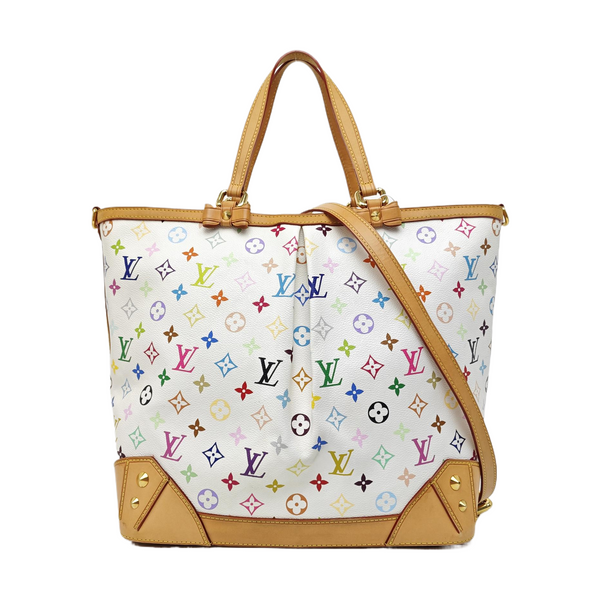 LV × TM SHARLEEN GM Monogram Coated Canvas White