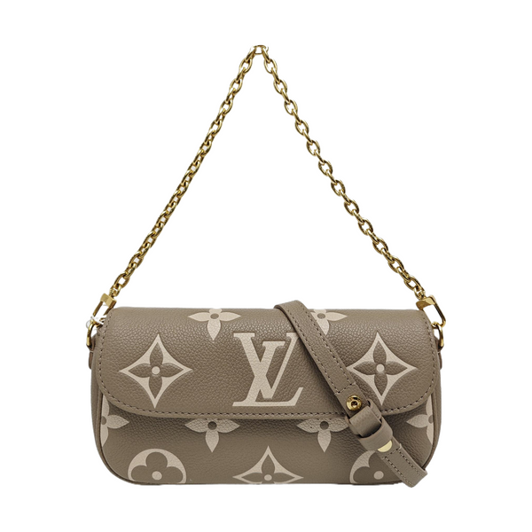 IVY Monogram Calfskin Gray